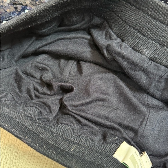 Anthropologie ett:wa Velvet sequin joggers size Small navy fully lined - Picture 8 of 9